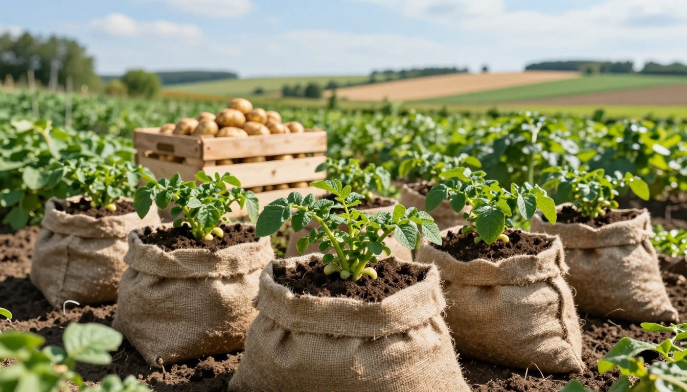 Wie man Kartoffeln in Säcken anbaut und hohe Erträge erzielt